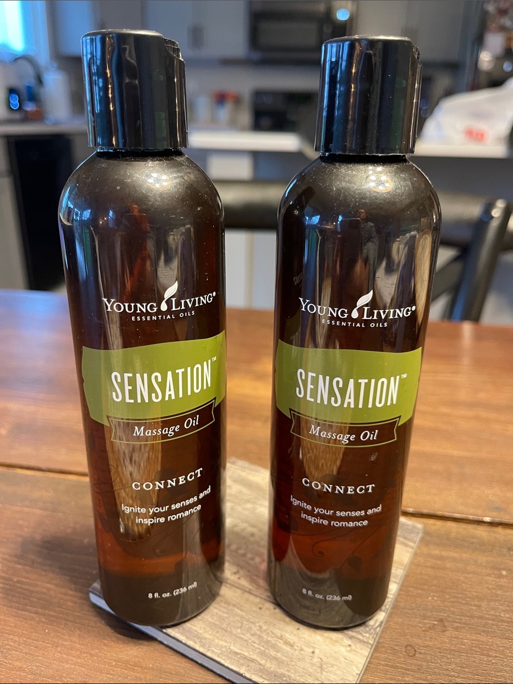 Young Living Sensation Massage Oil-Sealed-Set of Two-8 Fl Oz